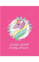 2018-2019 Weekly Planner: Unicorn Design - Weekly View Mid-Year Planner - To Do Lists + Motivational Quotes (Jul 2018 - Dec 2019)(2018-2019 Weekly View Planners)