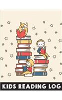 Kids Reading Log: (Large Print) Reading Journal For Kids - Tracking Your Kids Reading 50 Books (Write and Draw Reviewers): Kids Reading Journal(2 Reading Log for Kids)