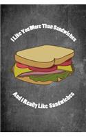 I Like You More Than Sandwiches and I Really Like Sandwiches