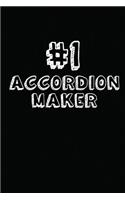 #1 Accordion Maker: Blank Lined Composition Notebook Journals to Write in