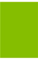 Lime Green 101 - Lined Notebook: Medium Ruled, Soft Cover, 6 x 9 Journal, 101 Pages