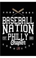 Baseball Nation Philly Chapter Est 1883: Baseball Notebook Journals