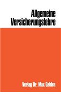Allgemeine Versicherungslehre