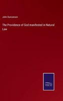 The Providence of God manifested in Natural Law