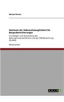 Nachweis der Gebrauchstauglichkeit für Baugrubensicherungen