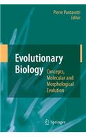 Evolutionary Biology - Concepts, Molecular and Morphological Evolution