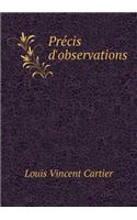 Précis d'observations