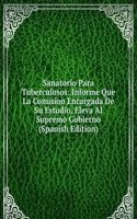 Sanatorio Para Tuberculosos: Informe Que La Comision Encargada De Su Estudio, Eleva Al Supremo Gobierno (Spanish Edition)