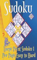 Large Print Sudoku 1 Per Page Easy to Hard