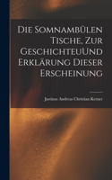 Somnambülen Tische, zur GeschichteuUnd Erklärung dieser Erscheinung