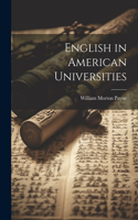English in American Universities