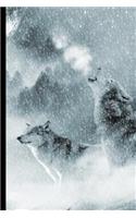 Howling Wolves In The Snow Notebook: Amazing And Useful Wolf Notebook For All Lovers Of These Majestic Animals
