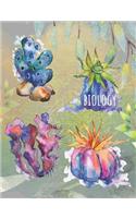 Biology: Collage Ruled Composition Notebook For Biology Students And Teachers