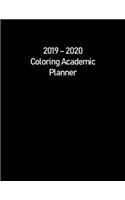 2019 - 2020 Coloring Academic Planner