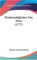 Denkwurdigkeiten Von Wien (1777)