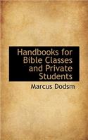 Handbooks for Bible Classes and Private Students