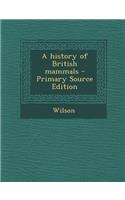 History of British Mammals