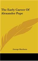 The Early Career of Alexander Pope