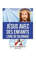 Jésus Avec des enfants Livre De Coloriage
