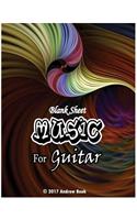 Blank Sheet Music For Guitar: :8.5x11 with 104 pages blank manuscript paper -with staff and tab lines for Musicians, Songwriter, music lover, etc.