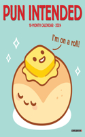 Pun Intended 2024 7 X 7 Mini Wall Calendar