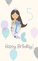 Happy Birthday!: Mermaid Birthday Book for Messages, Birthday Wishes, Journaling and Drawings. Don't buy another birthday card, use this Birthday Book and keep your 