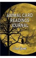 Animal Card Readings Journal 3 Card Spread