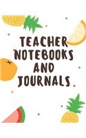 Teacher Notebooks and Journals: TEACHER JOURNAL/ORGANIZER INFO SHEET School Lesson Planner Teacher Record Book Teacher Notebooks and Journals Academic notebooks