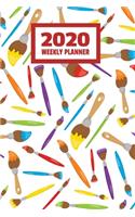 2020 Weekly Planner: January 2020 - December 2020, Calendar Agenda And Daily Schedule For The Artist Painter Or Art Lover (6"x9")