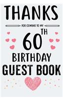 60th Birthday Guest Book