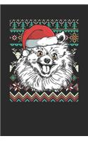 Ugly Christmas - Pomeranian: Graph Paper Notebook - Christmas Gift for Kids, Women, Men Girls And Boys