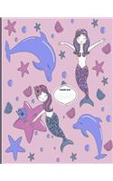Composition Journal: K - 3 Primary Story Journal Composition Notebook 8.5 X 11 Handwriting Ruled Practice Paper: Kindergarten to Early Childhood Exercise Book - Mermaids