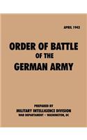 Order of Battle of the German Army, April 1943