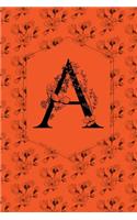 Floral Monogram Journal/Notebook - A