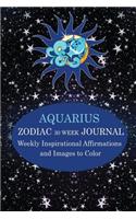 Aquarius Zodiac 30 Week Journal