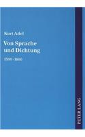 Von Sprache Und Dichtung: 1800-2000