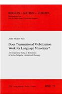 Does Transnational Mobilization Work for Language Minorities?: A Comparative Study on Romanians in Serbia, Bulgaria, Ukraine and Hungary(Region Nation - Europa)
