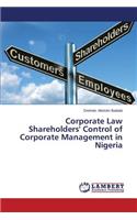 Corporate Law Shareholders' Control of Corporate Management in Nigeria