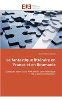 Le Fantastique Littéraire En France Et En Roumanie