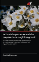 Inizio della percezione della preparazione degli insegnanti