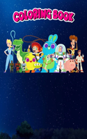 Coloring Book: Pixar Toy Story 4 Character Group Shot, Children Coloring Book, 100 Pages to Color