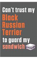 Can't trust my Black Russian Terrier to guard my sandwich: For Black Russian Terrier Dog Breed Fans