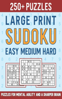 250+ Large Print Sudoku Easy Medium Hard