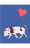 My Little Pig Notebook: The Cutest Little Pig With Cow Pattern Notebook For Farm Animals Lovers