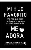 Mi Hijo Favorito Cuaderno De Notas