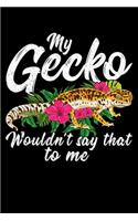 My gecko wouldn't say that to me