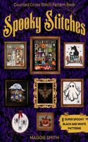 Spooky Stitches Black and White Counted Cross Stitch Patterns