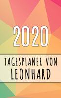 2020 Tagesplaner von Leonhard: Personalisierter Kalender für 2020 mit deinem Vornamen