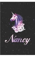 Nancy: Funny Sayings First Name Personalized Customized Names Gift Birthday Girl Women Notebook Journal