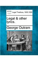 Legal & Other Lyrics.